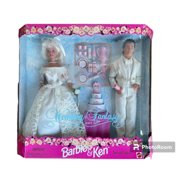 New in Box! Vintage 1996 Barbie and Ken Wedding Fantasy Gift‎ Set - Picture 2 of 6